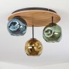 Ripoll Plafonnier, Boule lumineuse Écru, Noir, 3 lumières