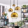 Koyoto Suspension, Boule lumineuse, Suspension 35 cm Or, Clair, 4 lumières
