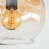 Koyoto Plafonnier, Boule lumineuse 37 cm Ambre, Clair, Fumé, 5 lumières