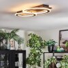 Lidor Plafonnier LED Noir, 1 lumière