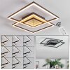 Manor Plafonnier LED Noir, 1 lumière, Télécommandes