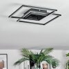 Manor Plafonnier LED Noir, 1 lumière, Télécommandes