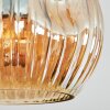 Ripoll Plafonnier, Boule lumineuse Ambre, Clair, Fumé, 5 lumières