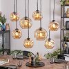 Ripoll Suspension, Boule lumineuse, Suspension Ambre, 8 lumières Ripoll Suspension, Boule lumineuse, Suspension Ambre, 8 lumières