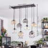 Koyoto Suspension, Boule lumineuse, Suspension Ambre, Clair, Fumé, 8 lumières