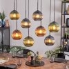 Koyoto Suspension, Boule lumineuse, Suspension Bleu, Vert, Cuivré, 8 lumières