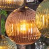 Koyoto Suspension, Boule lumineuse, Suspension Bleu, Vert, Cuivré, 8 lumières