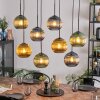Koyoto Suspension, Boule lumineuse, Suspension Bleu, Or, Vert, 8 lumières