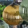 Koyoto Suspension, Boule lumineuse, Suspension Bleu, Or, Vert, 8 lumières