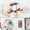 Koyoto Plafonnier, Boule lumineuse Ambre, 6 lumières