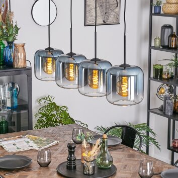 Lauden Suspension, Suspension Bleu, Clair, 4 lumières