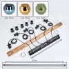 Koyoto Suspension, Boule lumineuse, Suspension Écru, Noir, 5 lumières