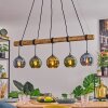 Koyoto Suspension, Boule lumineuse, Suspension Écru, Noir, 5 lumières