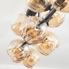 Koyoto Plafonnier, Boule lumineuse Ambre, 10 lumières