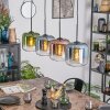 Lauden Suspension, Suspension Bleu, Vert, Clair, Cuivré, 4 lumières