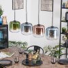 Lauden Suspension, Suspension Bleu, Vert, Clair, Cuivré, 4 lumières