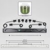 Lauden Suspension, Suspension Vert, Clair, 4 lumières