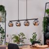 Ripoll Suspension, Boule lumineuse, Suspension Chrome, Fumé, 4 lumières