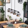Ripoll Suspension, Boule lumineuse, Suspension Chrome, Fumé, 4 lumières