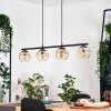 Ripoll Suspension, Boule lumineuse, Suspension Ambre, Clair, 4 lumières