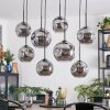 Ripoll Suspension, Boule lumineuse, Suspension Fumé, 8 lumières
