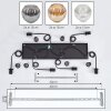 Ripoll Suspension, Boule lumineuse, Suspension Ambre, Clair, Fumé, 6 lumières