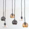 Ripoll Suspension, Boule lumineuse, Suspension Ambre, Clair, Fumé, 6 lumières
