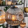 Ripoll Suspension, Boule lumineuse, Suspension Ambre, Fumé, 6 lumières