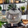 Ripoll Suspension, Boule lumineuse, Suspension Ambre, Clair, Fumé, 6 lumières