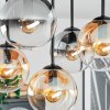 Gastor Plafonnier, Boule lumineuse Ambre, Clair, Fumé, 5 lumières