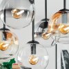 Gastor Plafonnier, Boule lumineuse Ambre, Clair, Fumé, 5 lumières