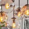 Gastor Plafonnier, Boule lumineuse Ambre, Clair, Fumé, 5 lumières