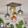 Gastor Plafonnier, Boule lumineuse Bleu, Vert, Clair, Cuivré, 5 lumières