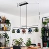 Ripoll Suspension, Boule lumineuse, Suspension Bleu, Vert, Cuivré, 5 lumières