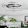 Lynor Plafonnier LED Anthracite, Noir, 1 lumière