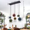 Ripoll Suspension, Boule lumineuse, Suspension Bleu, Or, Vert, Cuivré, 6 lumières
