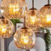 Koyoto Plafonnier, Boule lumineuse Ambre, 5 lumières