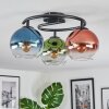 Koyoto Plafonnier, Boule lumineuse 37 cm Bleu, Vert, Clair, Cuivré, 3 lumières Koyoto Plafonnier, Boule lumineuse 37 cm Bleu, Vert, Clair, Cuivré, 3 lumières