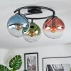 Gastor Plafonnier, Boule lumineuse 37 cm Bleu, Vert, Clair, Cuivré, 3 lumières