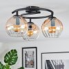 Koyoto Plafonnier, Boule lumineuse 37 cm Ambre, Clair, 3 lumières
