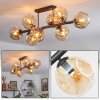 Ripoll Plafonnier, Boule lumineuse Ambre, 8 lumières