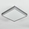 Salmi Plafonnier, Panel LED Gris, Argenté, 1 lumière