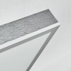 Salmi Plafonnier, Panel LED Gris, Argenté, 1 lumière, Télécommandes