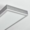 Salmi Plafonnier, Panel LED Gris, Argenté, 1 lumière