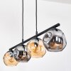 Ripoll Suspension, Boule lumineuse, Suspension Ambre, Fumé, 4 lumières