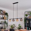 Ripoll Suspension, Boule lumineuse, Suspension Ambre, Fumé, 4 lumières
