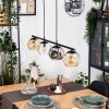 Ripoll Suspension, Boule lumineuse, Suspension Ambre, Clair, Fumé, 4 lumières