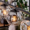 Ripoll Suspension, Boule lumineuse, Suspension Ambre, Clair, Fumé, 4 lumières