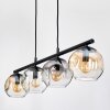 Ripoll Suspension, Boule lumineuse, Suspension Ambre, Clair, Fumé, 4 lumières