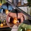 Koyoto Suspension, Boule lumineuse, Suspension Bleu, Vert, Clair, Cuivré, 4 lumières